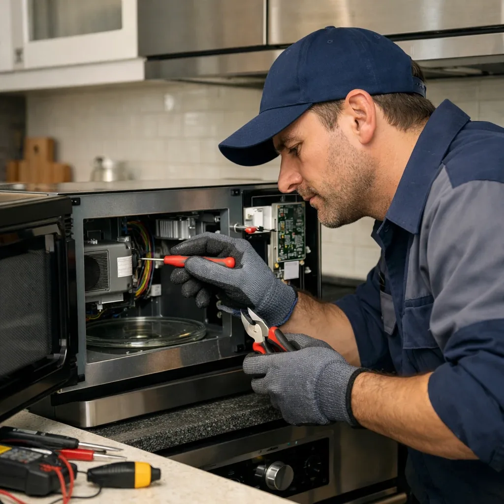 چرا مایکروفر روشن میشود ولی کار نمیکند؟