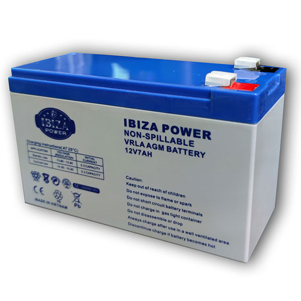 باتری خشک 12 ولت 7.2 آمپر برند IBIZA POWER
